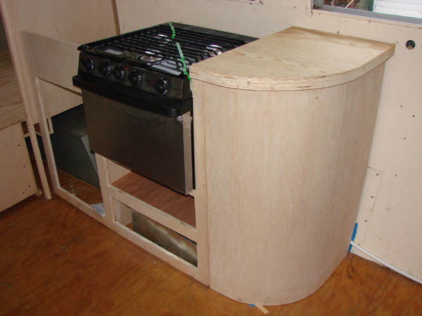 Stove cabinets