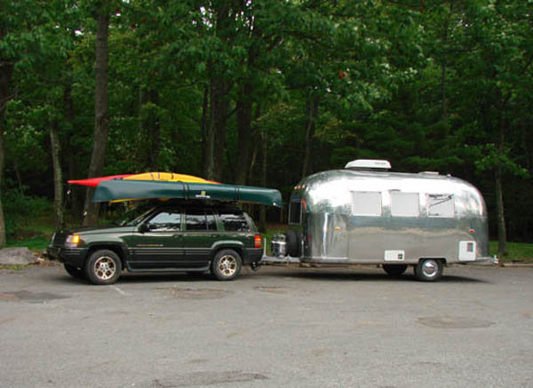 Shot of Polished Airstream.