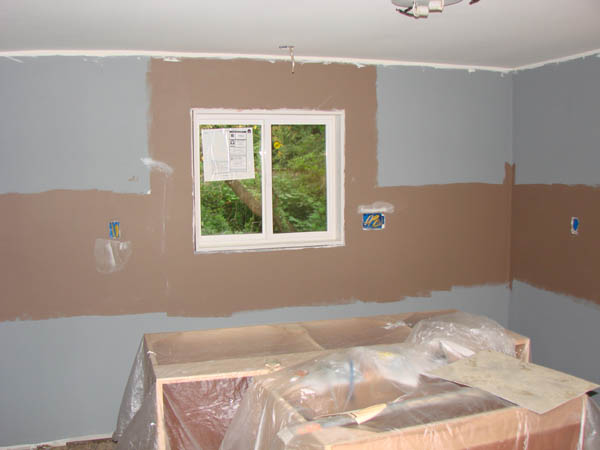 Kitchen in primer.