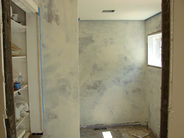 Next layer of venetian plaster.