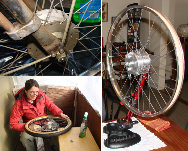 Before and After collage of Cazenave wheel.